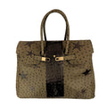 BORSA DUE MANICI STRUZZO STARS