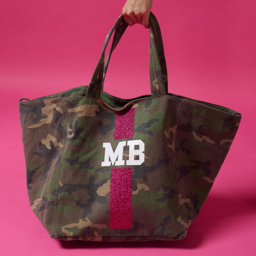 SHOPPING BAG GRANDE CANVAS CAMOUFLAGE