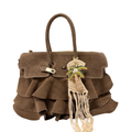 DOUBLE HANDLE FRILL BAG