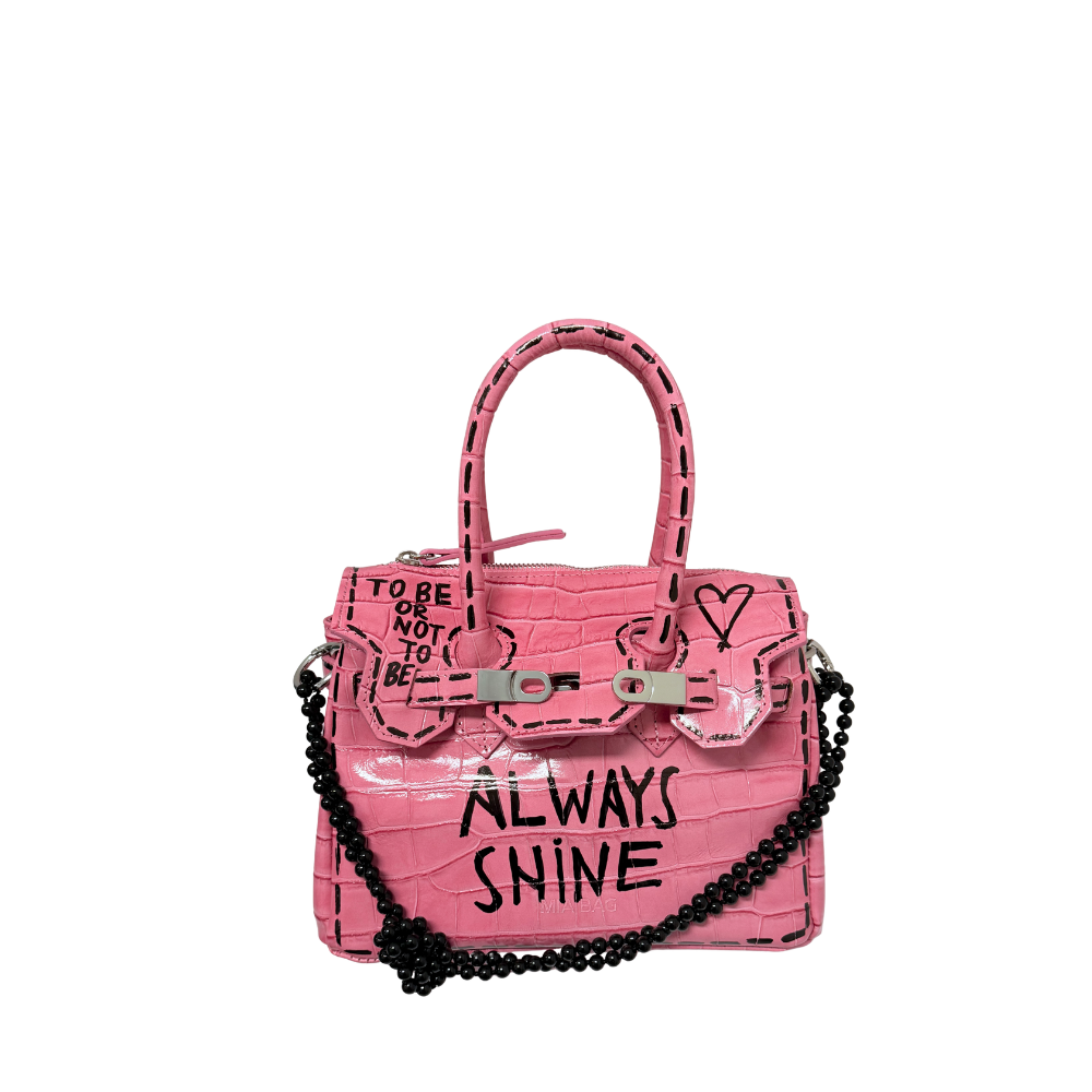 MINI BAG CROCODILE PAINT PRINT