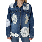 WHITE PATCH DENIM JACKET