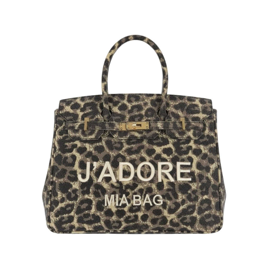 J'ADORE CANVAS TWO-HANDLE BAG
