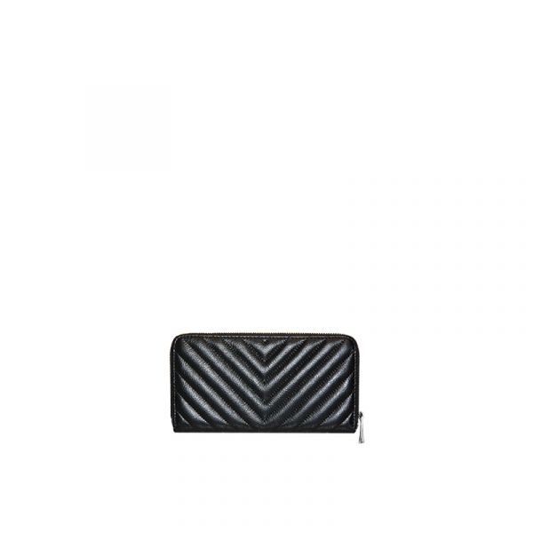QUILTED LEATHER LARGE WALLET