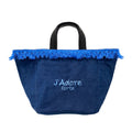 SHOPPER DENIM NAPPINE E RICAMO