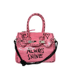 MINI BAG CROCODILE PAINT PRINT
