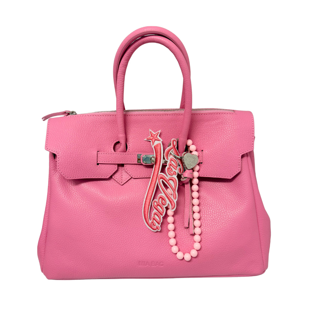 BORSA DUE MANICI PELLE