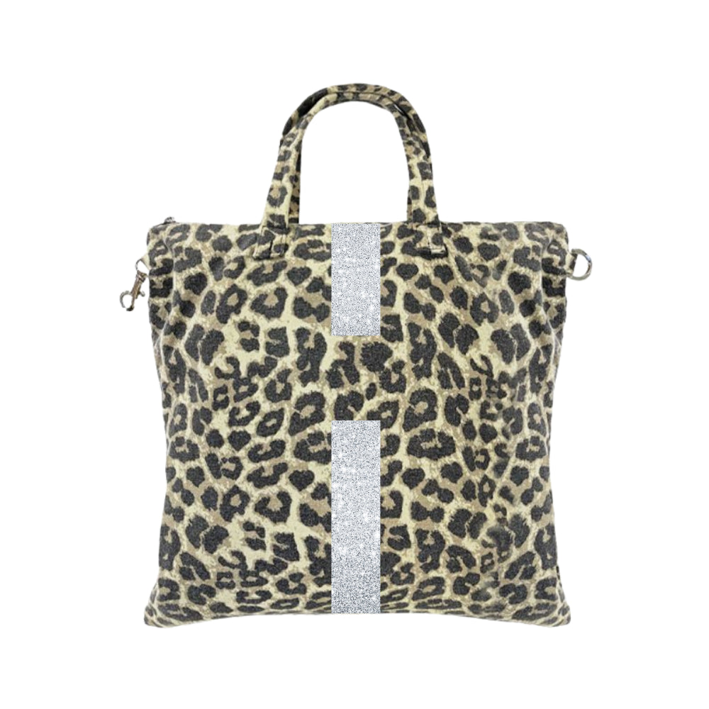 ZAINO BAG CANVAS MACULATO BANDA CLASSICA
