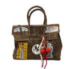 SUEDE TWO-HANDLE NY BAG