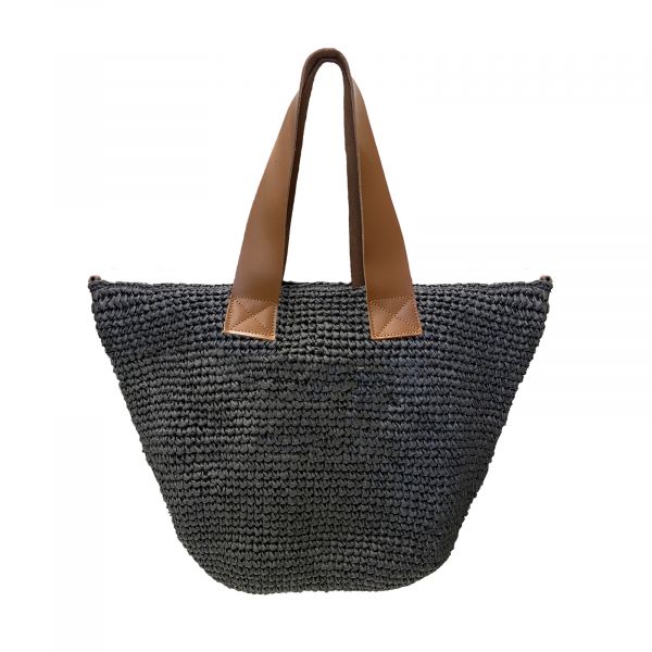 SHOPPING BAG GRANDE STRAW PAPER