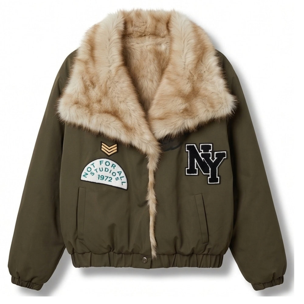 BOMBER NY REVERSIBILE ECOPELLICCIA