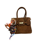 BORSA MINI J'ADORE CAMOSCIO