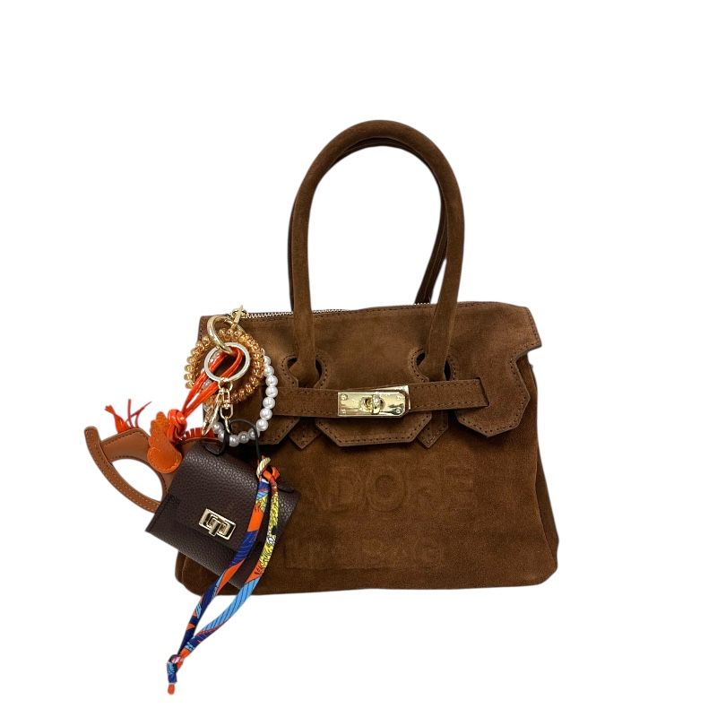 BORSA MINI J'ADORE CAMOSCIO