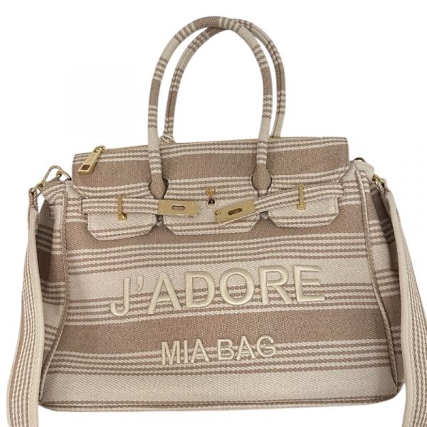 BORSA DUE MANICI J'ADORE CANVAS