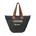 SHOPPING BAG GRANDE STRAW PAPER J'ADORE