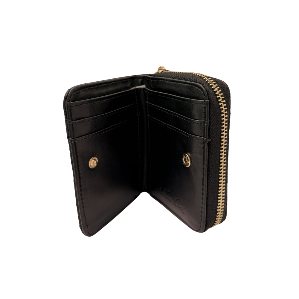 QUILTED LEATHER MEDIUM WALLET