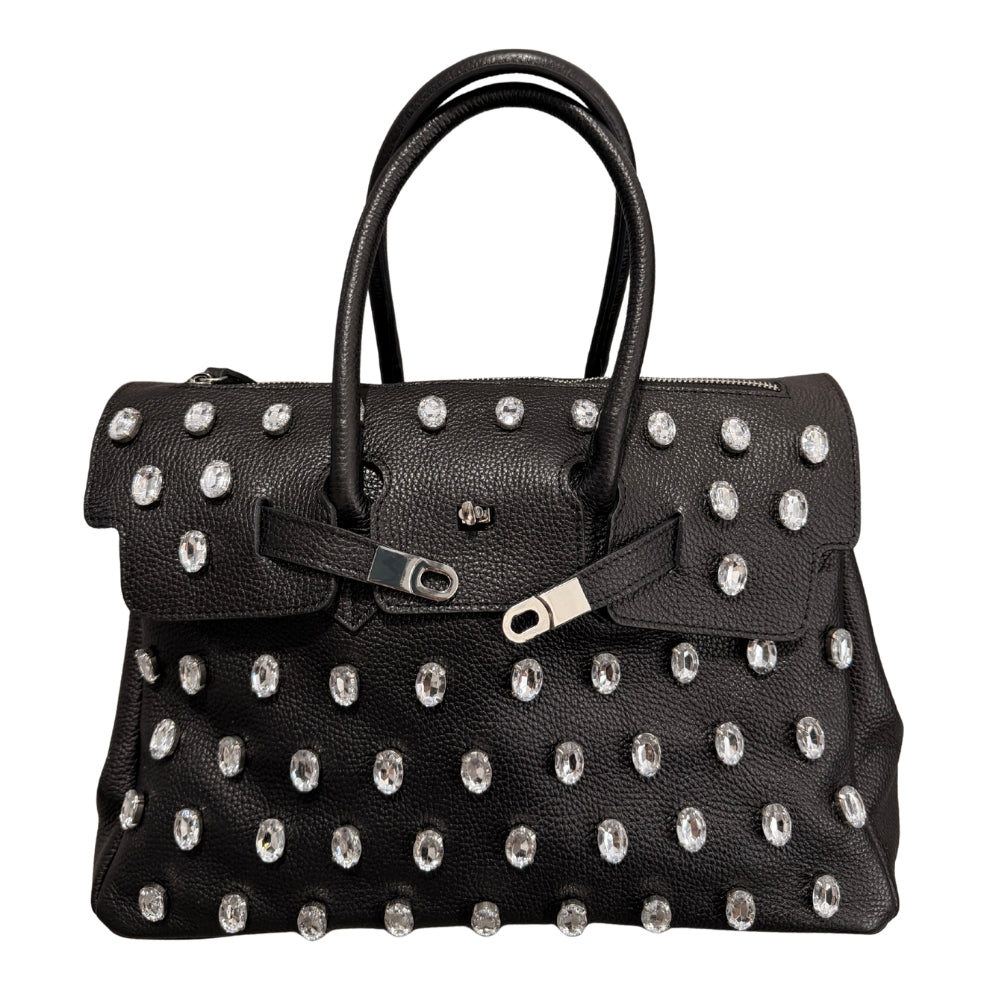 BORSA DUE MANICI PIETRE CRYSTAL