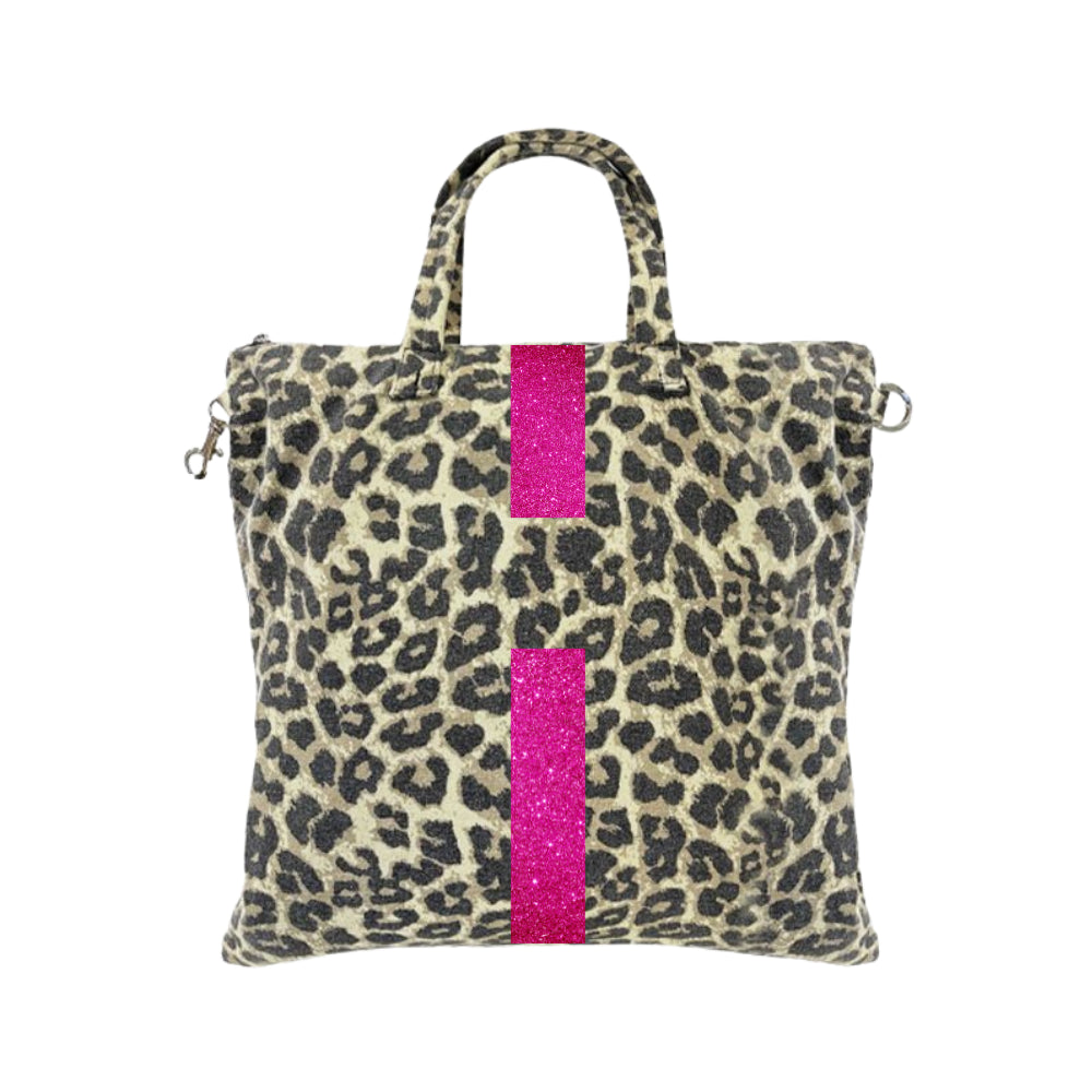 ZAINO BAG CANVAS MACULATO BANDA CLASSICA