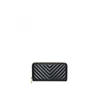 QUILTED LEATHER LARGE WALLET