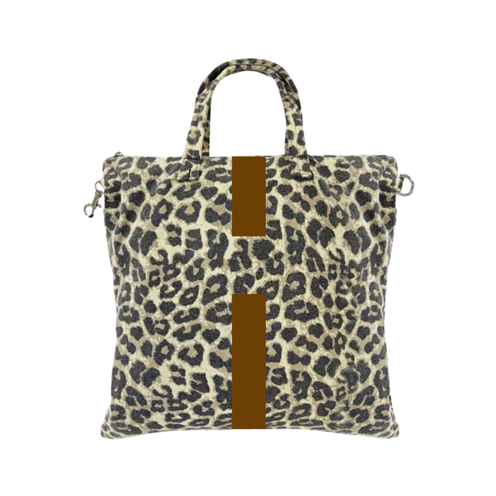 ZAINO BAG CANVAS MACULATO BANDA CLASSICA
