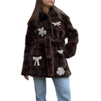 FAUX MINK PATCH CRYSTALS