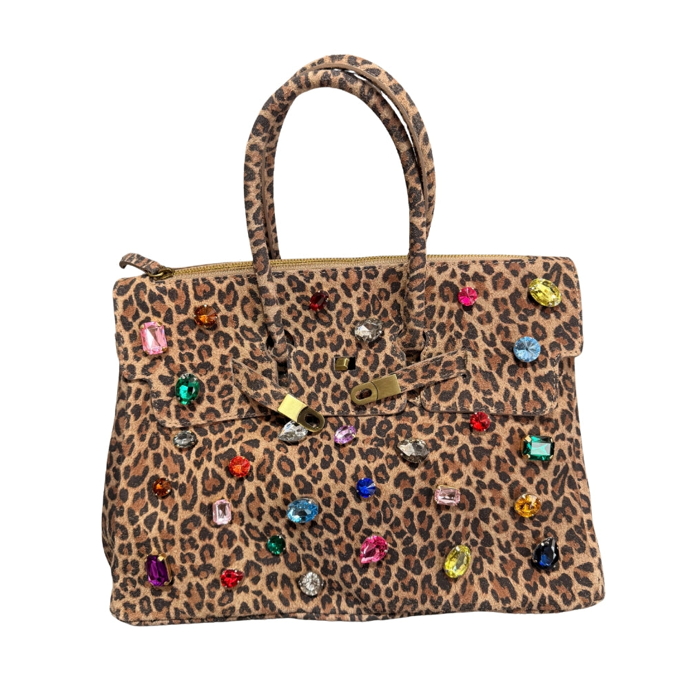 BORSA DUE MANICI PIETRE CRYSTAL