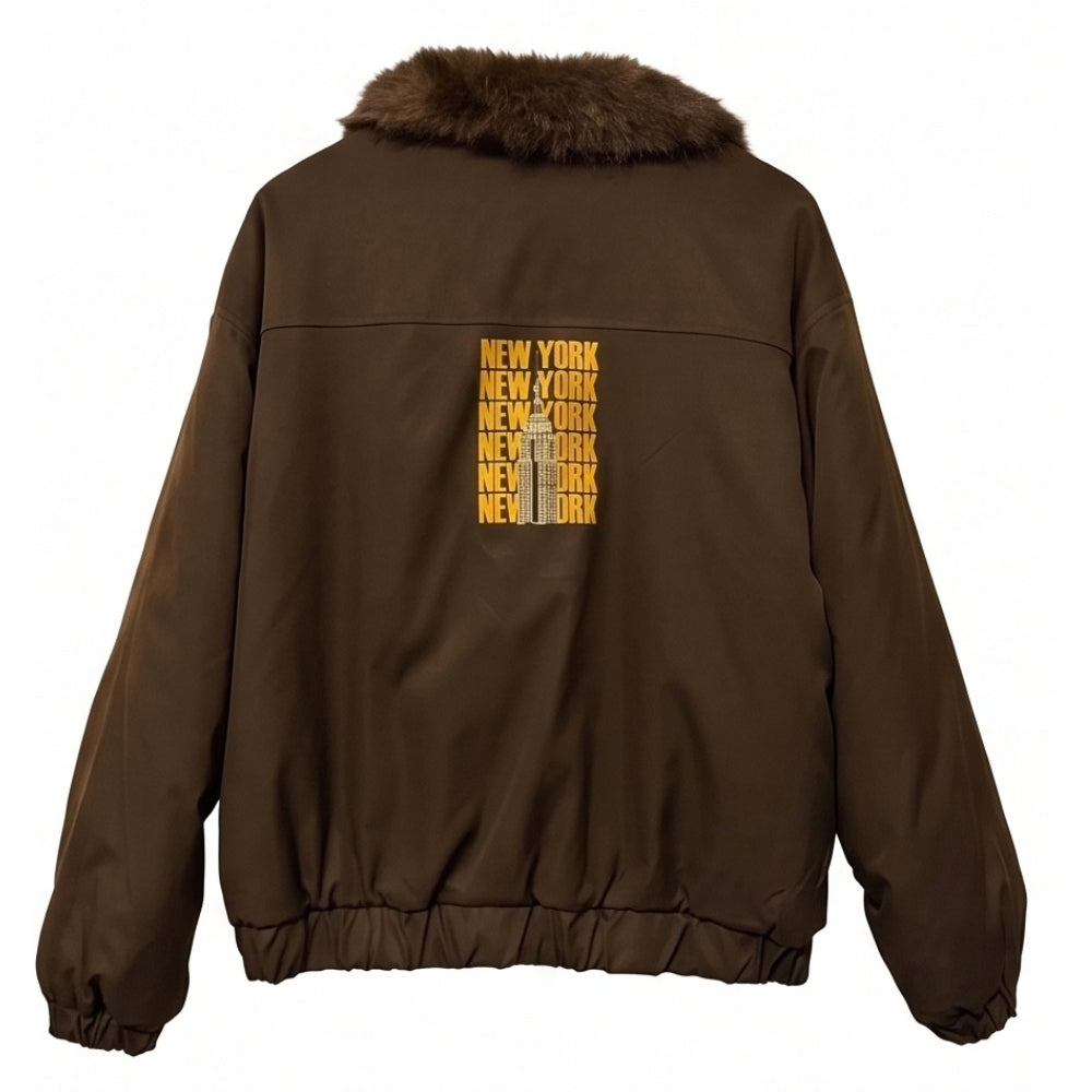 BOMBER NY REVERSIBILE ECOPELLICCIA