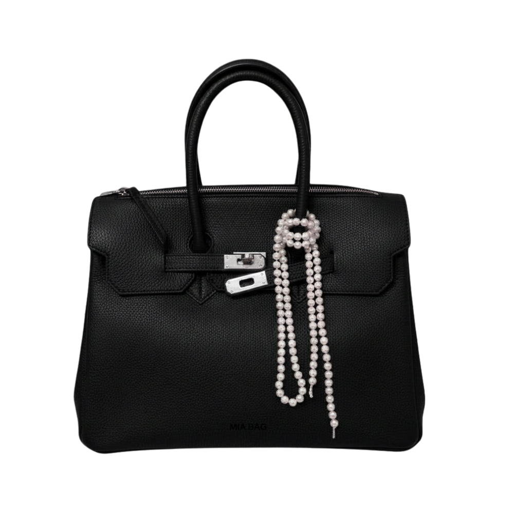 BORSA DUE MANICI PELLE