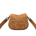 PAINTED LEATHER SADDLEBAG