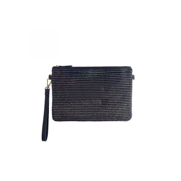RAFFIA POUCH