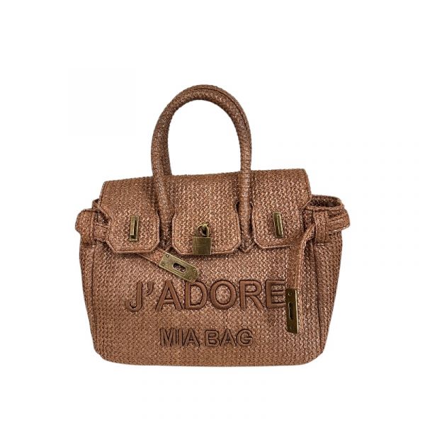BORSA MINI J'ADORE RAFIA