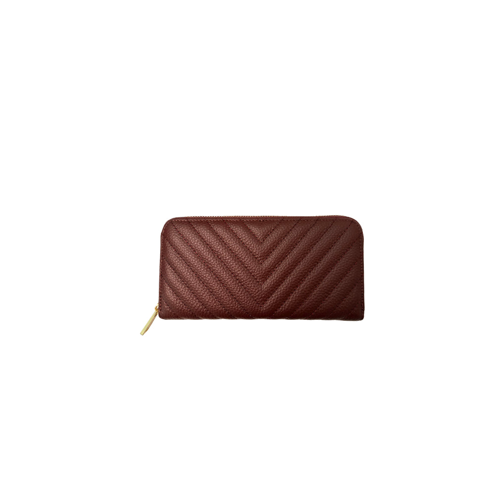 QUILTED LEATHER LARGE WALLET
