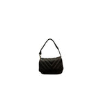 Mini borsa in pelle personalizzabile con lettera in metallo e tracolla a catena rimovibile