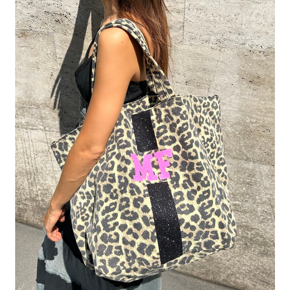 SHOPPING BAG GRANDE CANVAS MACULATA