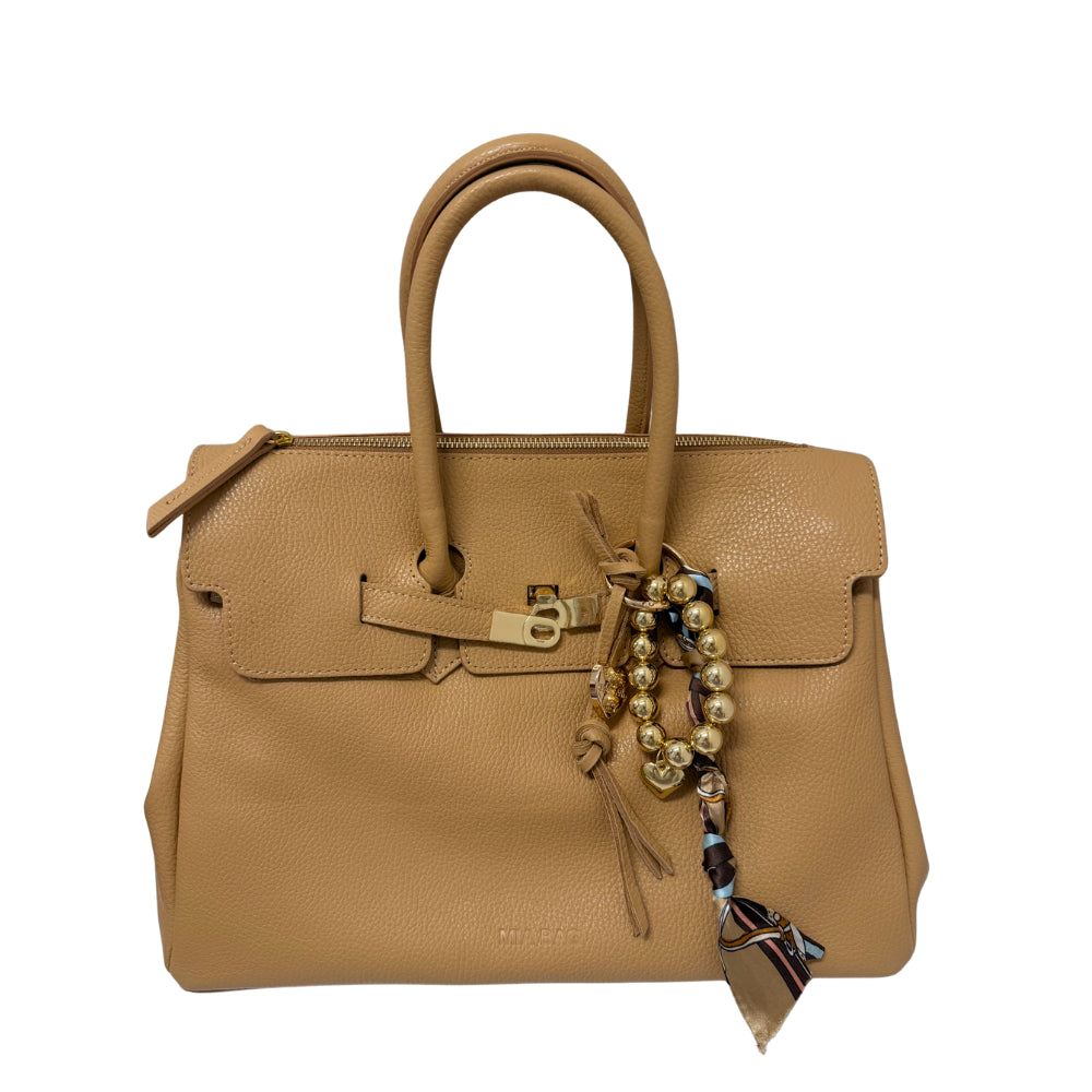 BORSA DUE MANICI PELLE