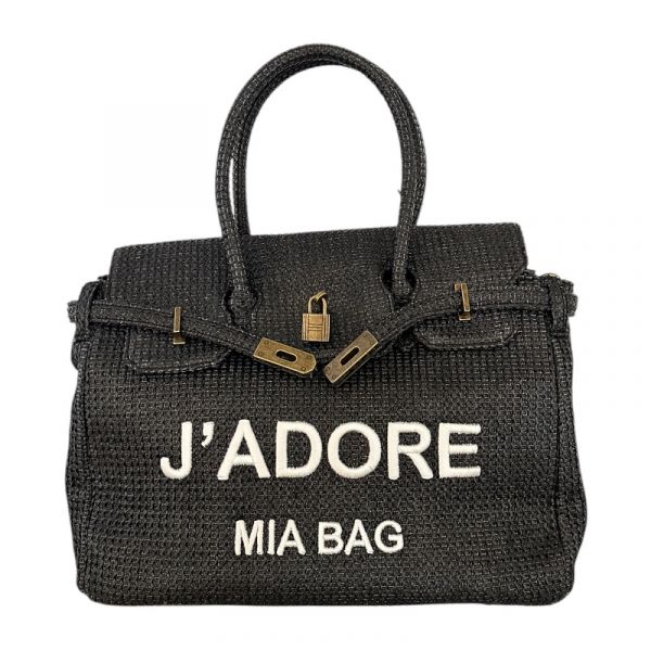 BORSA DUE MANICI J'ADORE RAFIA