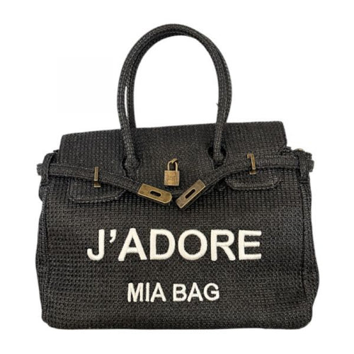 BORSA DUE MANICI J'ADORE RAFIA