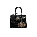 MINI CROC-EMBOSSED BAG