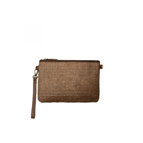 RAFFIA POUCH