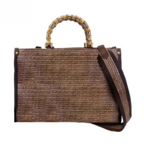 LARGE RAFFIA TOTE BAG
