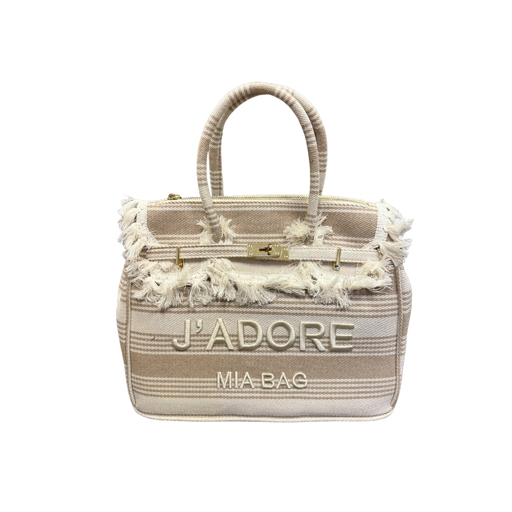 BORSA MINI J'ADORE CANVAS CON NAPPINE