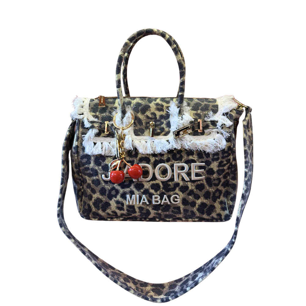 BORSA MINI J'ADORE CANVAS CON NAPPINE