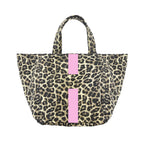 LARGE SPOTTED CANVAS SHOPPING BAG