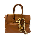 BORSA DUE MANICI PELLE