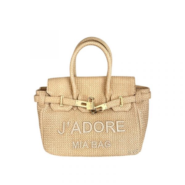 BORSA MINI J'ADORE RAFIA