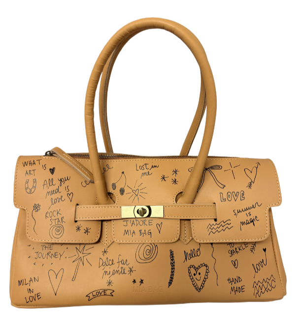 BORSA A SPALLA VERNICE