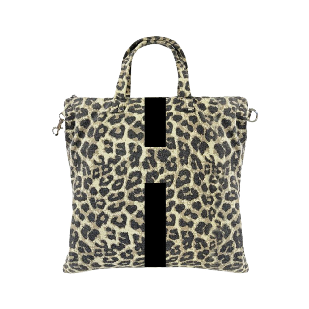 ZAINO BAG CANVAS MACULATO BANDA CLASSICA