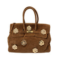 TWO-HANDLE BAGS WITH CAMELLIAS