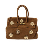 TWO-HANDLE BAGS WITH CAMELLIAS