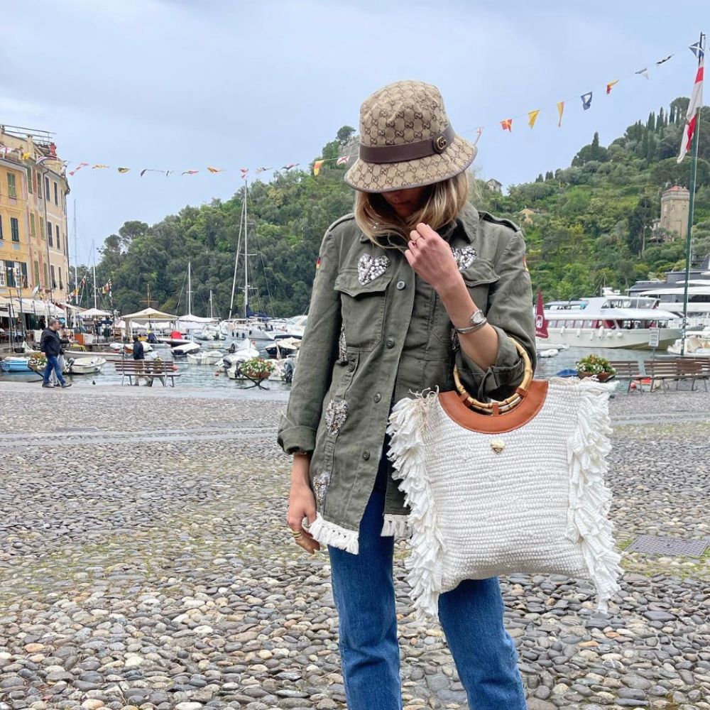 SHOPPING BAG GRANDE MANICO TONDO ROUCHES