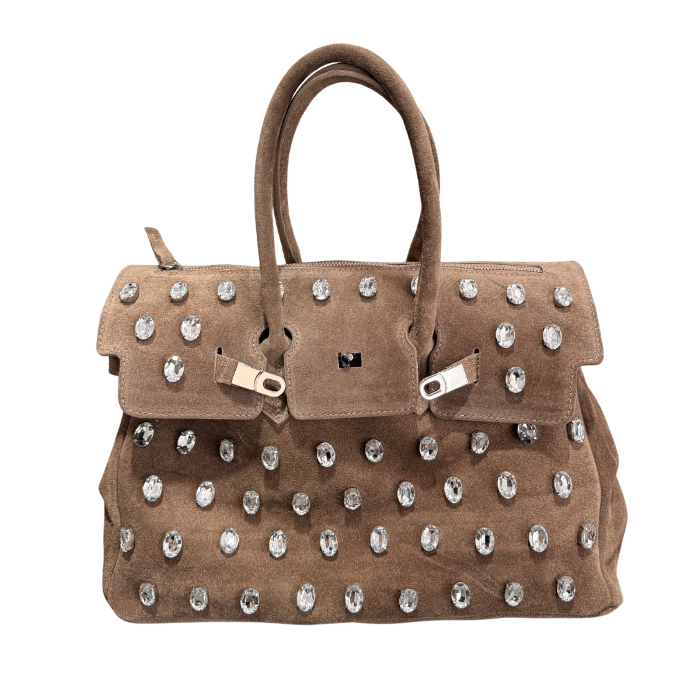 BORSA DUE MANICI PIETRE CRYSTAL